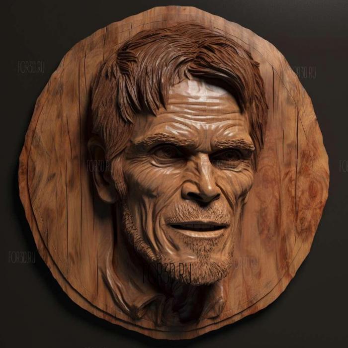 willem dafoe 1 stl model for CNC